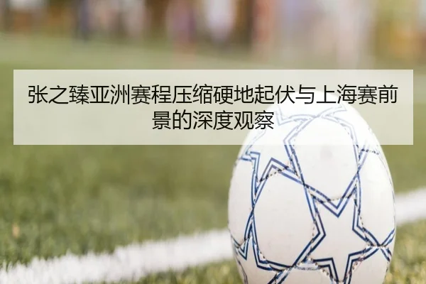 张之臻亚洲赛程压缩硬地起伏与上海赛前景的深度观察